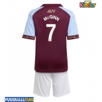 Aston Villa John McGinn #7 Heimtrikotsatz Kinder 2025-26 Kurzarm (+ Kurze Hosen)